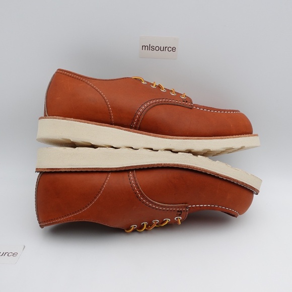 NEW Red Wing Shop Moc Oxford Leather Shoes Men's 8092 Oro Made in USA - Picture 5 of 16